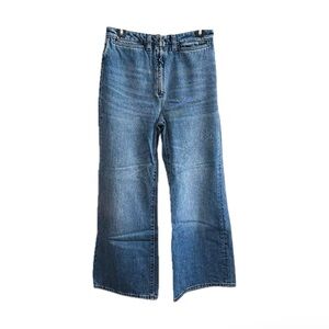 straight jeans, high rise and boot cut